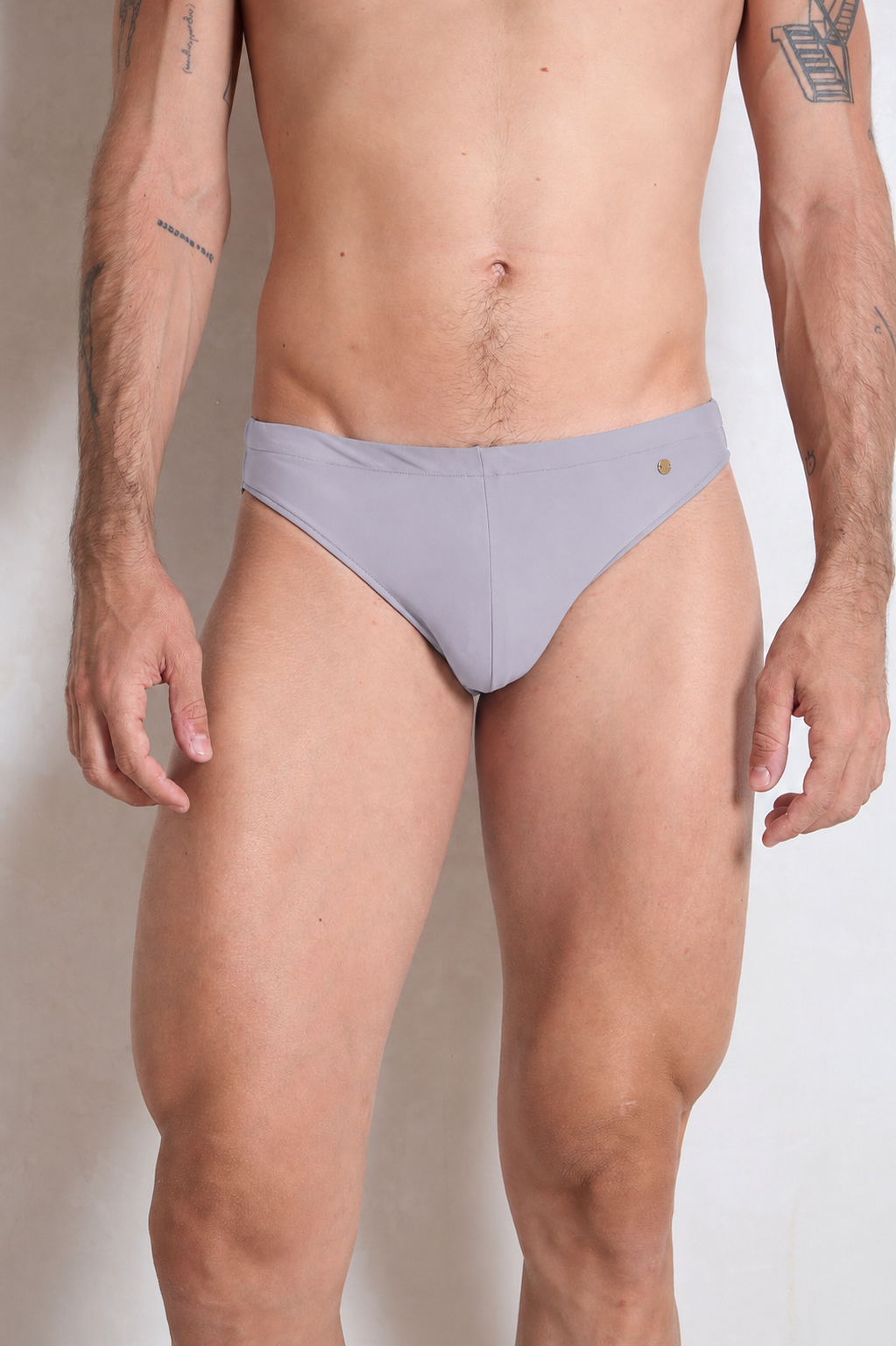 BAÑADOR SLIP GRIS PERLA