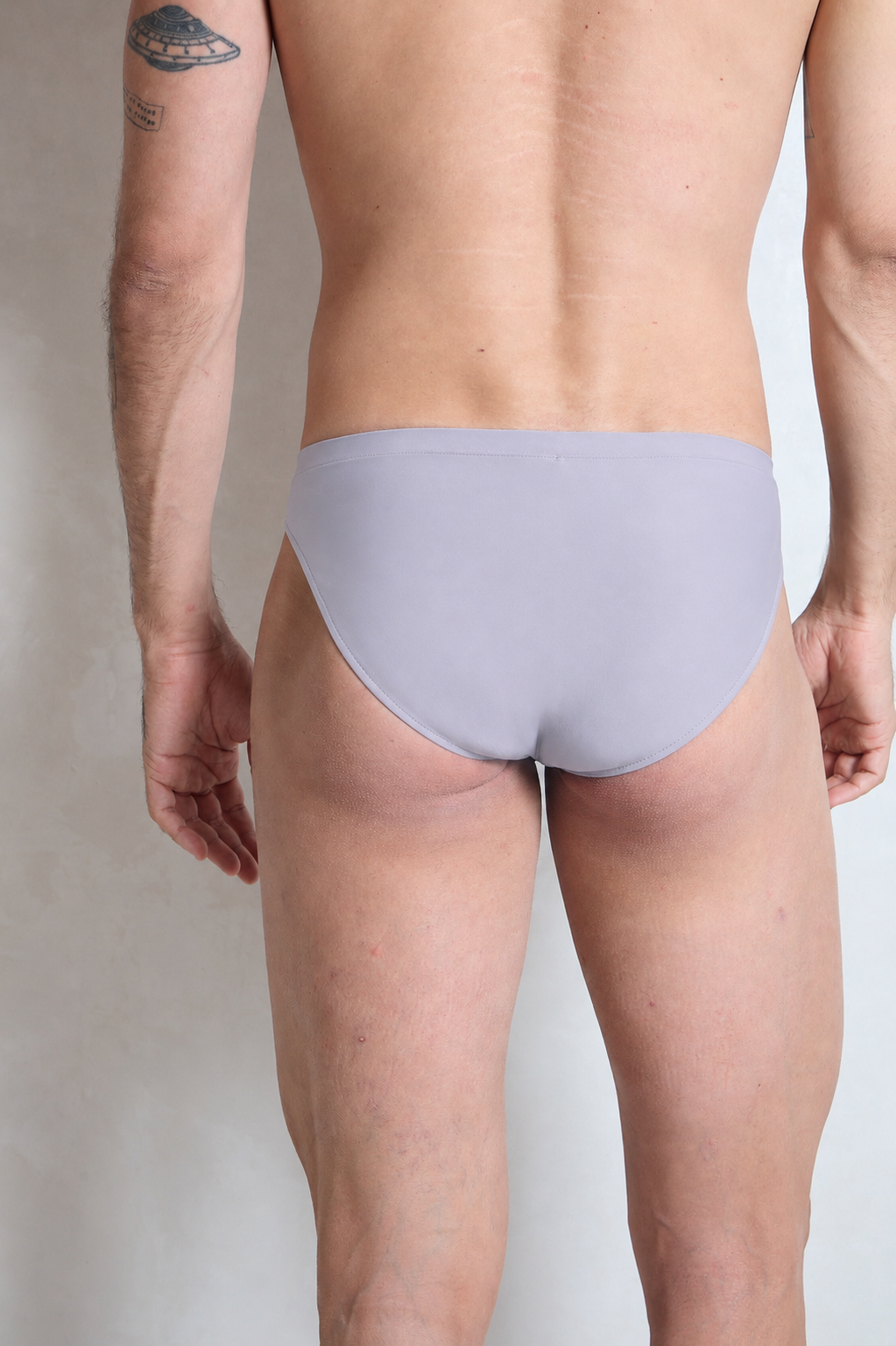 BAÑADOR SLIP GRIS PERLA