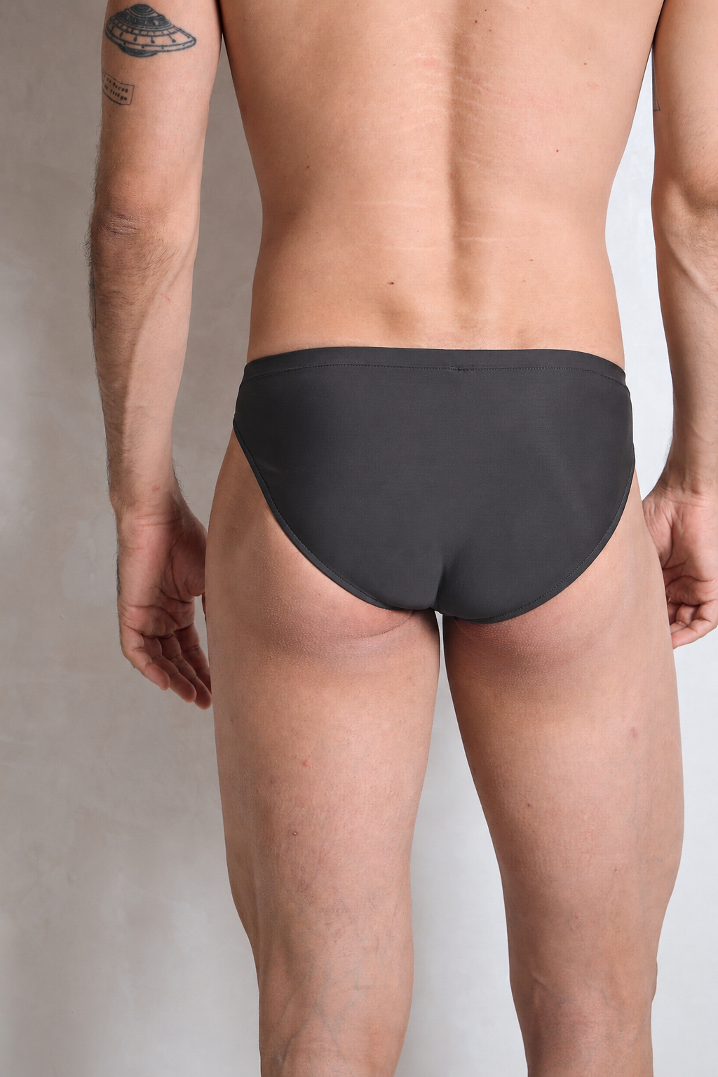 BAÑADOR SLIP GRIS TITANIO